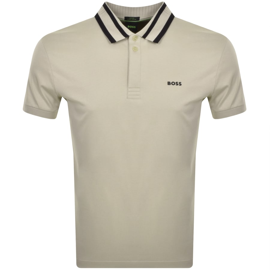 BOSS Paule Polo T Shirt Beige